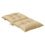 4 Stück Sitzkissen mit niedriger Rückenlehne, beige melange Stoff, 100x50x7 cm. von , Kissen für Stühle und Sofas - Ref: Foro...
