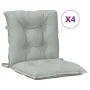 Cojines para silla respaldo bajo 4 ud tela gris claro melange by , Cushions for chairs and sofas - Ref: Foro24-4002380, Price...