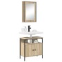 Juego de muebles de baño 2 pcs Marrón 60 x 30 x 60 cm