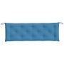 Cojín para banco de jardín tela azul melange 150x50x7 cm by , Cushions for chairs and sofas - Ref: Foro24-4002557, Price: 32,...