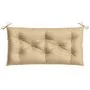 Cojín para banco de jardín tela beige melange 100x50x7 cm von , Kissen für Stühle und Sofas - Ref: Foro24-4002534, Preis: 21,...