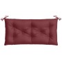 Cojines banco jardín 2 uds tela rojo tinto melange 100x50x7 cm von , Kissen für Stühle und Sofas - Ref: Foro24-4002595, Preis...