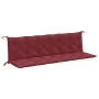 Cojines banco jardín 2 uds tela rojo tinto melange 200x50x7 cm by , Cushions for chairs and sofas - Ref: Foro24-4002639, Pric...
