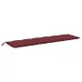 Cojines banco jardín 2 uds tela rojo tinto melange 200x50x7 cm by , Cushions for chairs and sofas - Ref: Foro24-4002639, Pric...