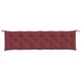 Cojines banco jardín 2 uds tela rojo tinto melange 200x50x7 cm von , Kissen für Stühle und Sofas - Ref: Foro24-4002639, Preis...