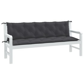 Cojines banco jardín 2 uds tela antracita melange 180x50x7 cm von , Kissen für Stühle und Sofas - Ref: Foro24-4002618, Preis:...