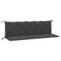 Cojines banco jardín 2 uds tela antracita melange 180x50x7 cm by , Cushions for chairs and sofas - Ref: Foro24-4002618, Price...