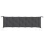 Cojines banco jardín 2 uds tela antracita melange 180x50x7 cm by , Cushions for chairs and sofas - Ref: Foro24-4002618, Price...
