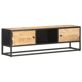 TV-Möbel geschnitztes Mangoholz Tür roh 130x30x40 cm von vidaXL, TV-Möbel - Ref: Foro24-320943, Preis: 142,86 €, Rabatt: %