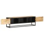 TV-Möbel geschnitztes Mangoholz Tür roh 130x30x40 cm von vidaXL, TV-Möbel - Ref: Foro24-320943, Preis: 144,23 €, Rabatt: %