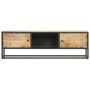 TV-Möbel geschnitztes Mangoholz Tür roh 130x30x40 cm von vidaXL, TV-Möbel - Ref: Foro24-320943, Preis: 144,23 €, Rabatt: %