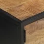 TV stand with carved rough mango wood door 130x30x40 cm by vidaXL, TV Furniture - Ref: Foro24-320943, Price: 142,86 €, Discou...