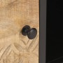 Mueble de TV puerta tallada madera de mango rugosa 130x30x40 cm de vidaXL, Muebles TV - Ref: Foro24-320943, Precio: 144,17 €,...