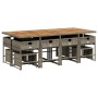 Set comedor de jardín con cojines 13 pzas ratán sintético gris by , Garden sets - Ref: Foro24-3278113, Price: 656,20 €, Disco...