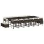 Gartenmöbel-Set, 17-teilig, mit braunen Kissen aus synthetischem Rattan. von , Gartensets - Ref: Foro24-3278132, Preis: 1,00 ...