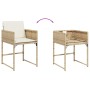 Garten-Essgruppe 9-teilig mit Kissen aus synthetischem Rattan in Beige. von , Gartensets - Ref: Foro24-3278145, Preis: 425,02...