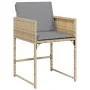 Set comedor de jardín 9 pzas con cojines ratán sintético beige by , Garden sets - Ref: Foro24-3278147, Price: 553,56 €, Disco...