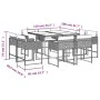 Set comedor de jardín 9 pzas con cojines ratán sintético beige by , Garden sets - Ref: Foro24-3278147, Price: 553,56 €, Disco...