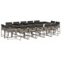 Garten-Essgruppe mit 15-teiligen Kissen aus grauem synthetischem Rattan. von , Gartensets - Ref: Foro24-3278179, Preis: 959,2...