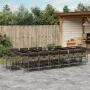 Set comedor de jardín 17 pzas y cojines ratán sintético gris by , Garden sets - Ref: Foro24-3278191, Price: 1,00 €, Discount: %