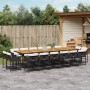 Gartenmöbel-Set, 17-teilig, mit schwarzen Polstern aus synthetischem Rattan von , Gartensets - Ref: Foro24-3278198, Preis: 98...