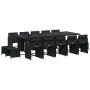 Set comedor de jardín con cojines 15 pzas ratán sintético negro by , Garden sets - Ref: Foro24-3277938, Price: 932,62 €, Disc...
