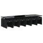 Set de muebles jardín 17 pzas con cojines ratán sintético negro by , Garden sets - Ref: Foro24-3277950, Price: 983,97 €, Disc...