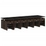 Gartenmöbel-Set, 17-teilig, mit braunen Kissen aus synthetischem Rattan. von , Gartensets - Ref: Foro24-3277952, Preis: 944,3...