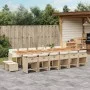 Set comedor de jardín 17 pzas con cojines ratán sintético beige by , Garden sets - Ref: Foro24-3277959, Price: 1,00 €, Discou...