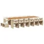 Set comedor de jardín 17 pzas con cojines ratán sintético beige by , Garden sets - Ref: Foro24-3277959, Price: 1,00 €, Discou...