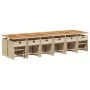 Set comedor de jardín 17 pzas con cojines ratán sintético beige by , Garden sets - Ref: Foro24-3277959, Price: 1,00 €, Discou...