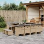 Set comedor de jardín con cojines 13 pzas ratán sintético beige by , Garden sets - Ref: Foro24-3277751, Price: 789,15 €, Disc...