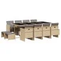 Garten-Essgruppe mit 13-teiligen Kissen aus synthetischem Rattan in Beige. von , Gartensets - Ref: Foro24-3277751, Preis: 853...