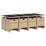 Garten-Essgruppe mit 13-teiligen Kissen aus synthetischem Rattan in Beige. von , Gartensets - Ref: Foro24-3277751, Preis: 853...