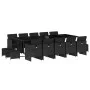 Set comedor de jardín con cojines 15 pzas ratán sintético negro by , Garden sets - Ref: Foro24-3277758, Price: 918,08 €, Disc...