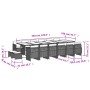 Set de muebles jardín 17 pzas con cojines ratán sintético negro by , Garden sets - Ref: Foro24-3277770, Price: 1,00 €, Discou...