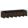 Set de muebles jardín 17 pzas y cojines ratán sintético marrón von , Gartensets - Ref: Foro24-3277772, Preis: 1,00 €, Rabatt: %