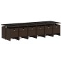 Set de muebles jardín 17 pzas y cojines ratán sintético marrón von , Gartensets - Ref: Foro24-3277772, Preis: 1,00 €, Rabatt: %