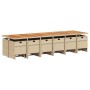 Set comedor de jardín 17 pzas con cojines ratán sintético beige by , Garden sets - Ref: Foro24-3277779, Price: 1,00 €, Discou...