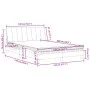 Bett mit hellgrauem Samtmatratze 140x200 cm von , Betten und Lattenroste - Ref: Foro24-3208598, Preis: 388,66 €, Rabatt: %