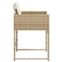 Sillas de jardín con cojines 4 uds ratán sintético beige by , Garden chairs - Ref: Foro24-4007479, Price: 197,51 €, Discount: %