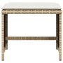 Taburetes jardín con cojines 4 uds ratán PE beige 40x40x35 cm by , Outdoor ottomans - Ref: Foro24-4007487, Price: 87,70 €, Di...