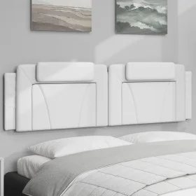Gepolstertes Kopfteil aus weißem Kunstleder, 180 cm. von , Kopf- und Fußteile - Ref: Foro24-374805, Preis: 69,73 €, Rabatt: %