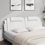 Padded white synthetic leather headboard 180 cm by , Headboards and footboards - Ref: Foro24-374805, Price: 61,56 €, Discount: %