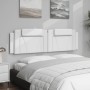 Padded white synthetic leather headboard 180 cm by , Headboards and footboards - Ref: Foro24-374805, Price: 61,56 €, Discount: %