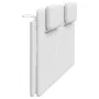 Padded white synthetic leather headboard 180 cm by , Headboards and footboards - Ref: Foro24-374805, Price: 70,03 €, Discount: %