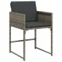 Garten-Essgruppe, 5-teilig, mit grauen Polstern aus synthetischem Rattan von , Gartensets - Ref: Foro24-3278023, Preis: 352,1...