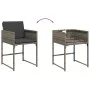 Garten-Essgruppe, 5-teilig, mit grauen Polstern aus synthetischem Rattan von , Gartensets - Ref: Foro24-3278023, Preis: 352,1...
