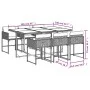 Set comedor de jardín 7 pzas con cojines ratán sintético beige by , Garden sets - Ref: Foro24-3278037, Price: 526,70 €, Disco...