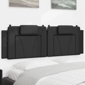 Cabecero de cama acolchado cuero sintético negro 160 cm de , Cabeceros y pies de cama - Ref: Foro24-374797, Precio: 61,14 €, ...